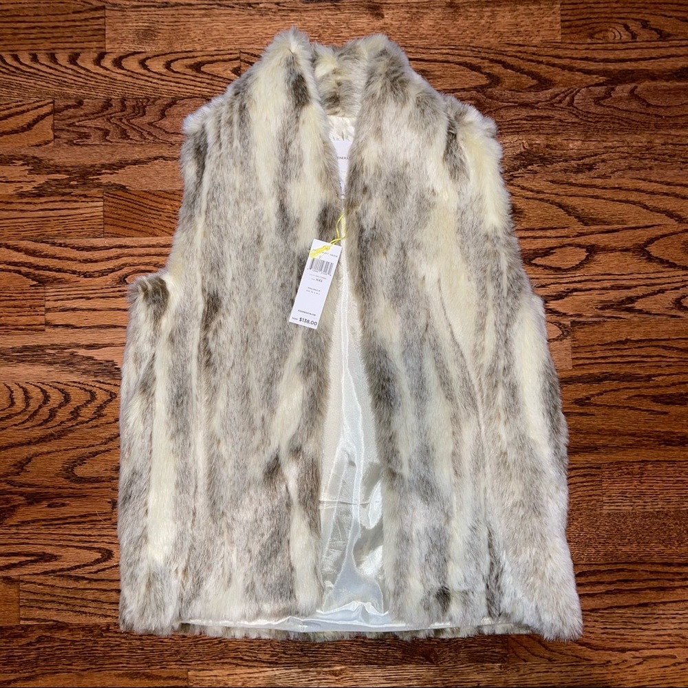 BCBGeneration Tan Fur Vest